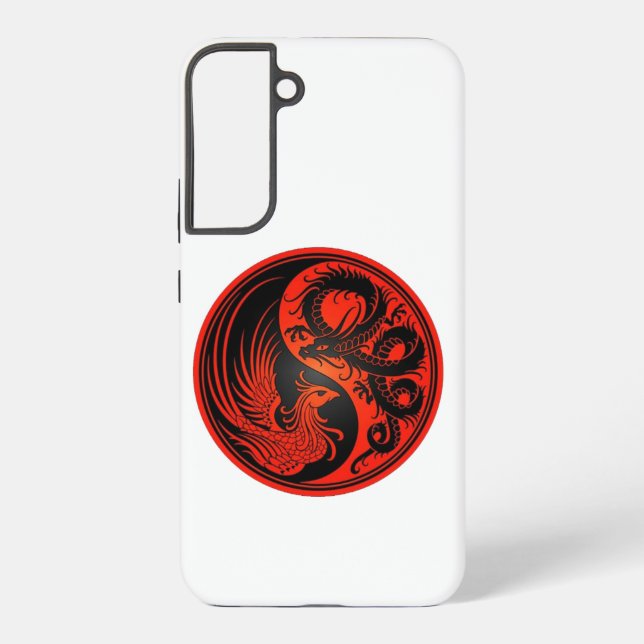 Red Yin Yang Samsung Galaxy S22+ Case (Back)