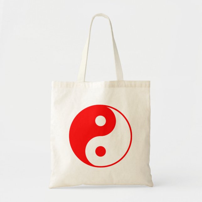 Red Yin Yang Tote Bag (Front)