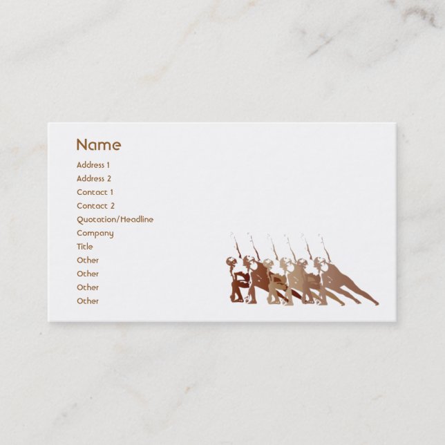 Red Yoga - Business Card (Front)