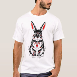 Red Yokai Rabbit – Japanese Spirit Guardian in B T-Shirt