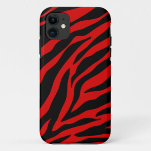 red zebra iPhone 11 case