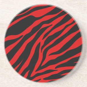red zebra coaster