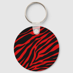 red zebra key ring