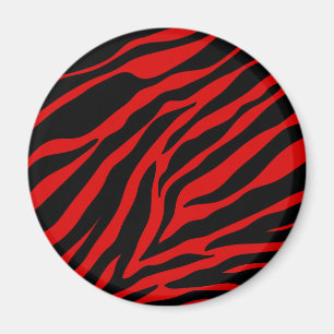 red zebra magnet