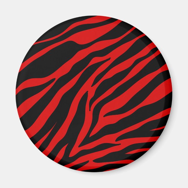 red zebra magnet (Front)