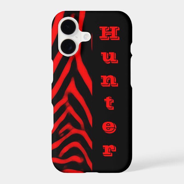 Red Zebra Vertical Monogram (Back)