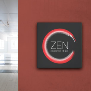 Red Zen Canvas Print