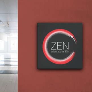 Red Zen Canvas Print