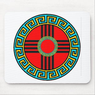 Red Zia Mouse Mat