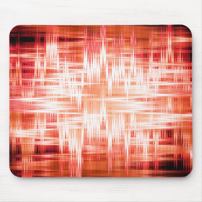 Red zigzag pattern mouse mat (Front)