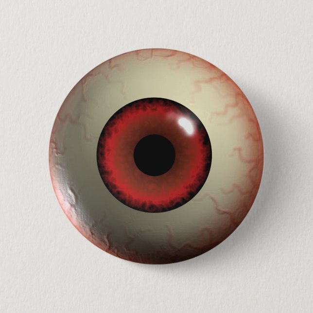 Red Zombie Eye-ball Badge (Front)