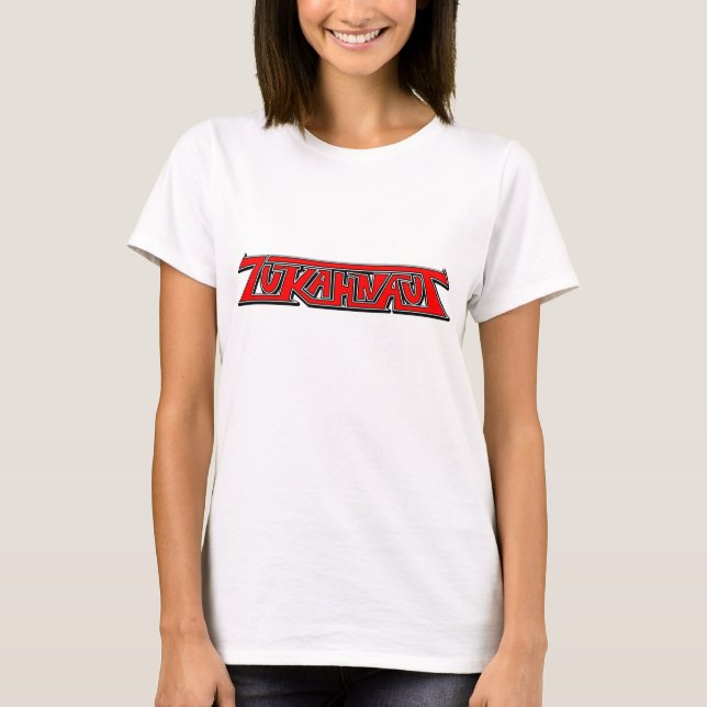 Red ZUKAHNAUT logo tee (Front)