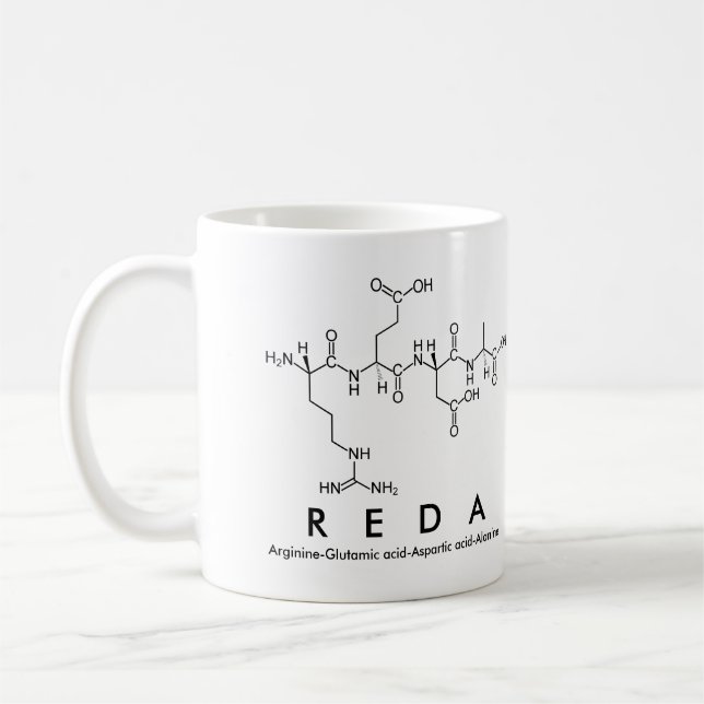 Reda peptide name mug (Left)
