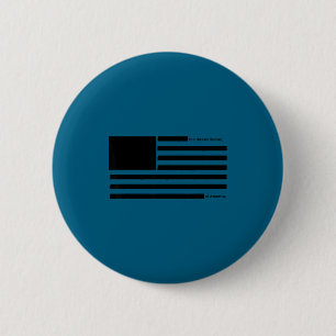 Redacted american flag censored usa satire 6 cm round badge