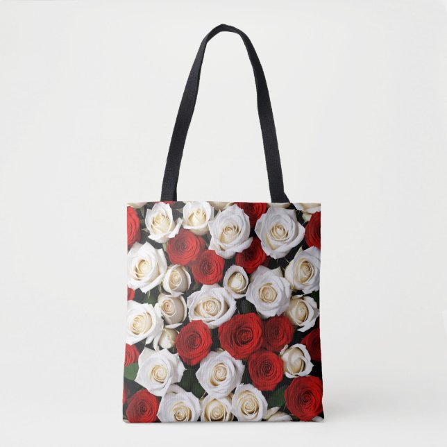 RedandWhiteRoses Tote Bag (Front)