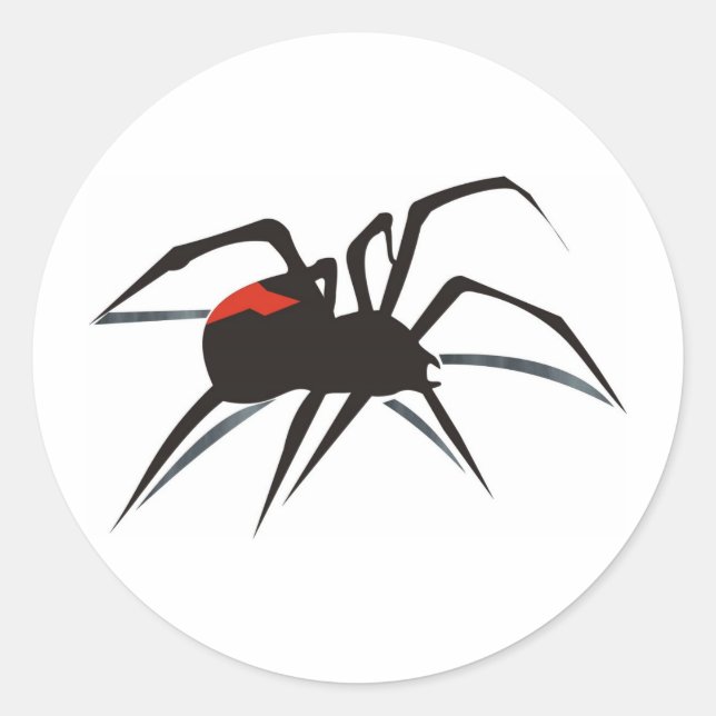 Redback Spider Classic Round Sticker (Front)