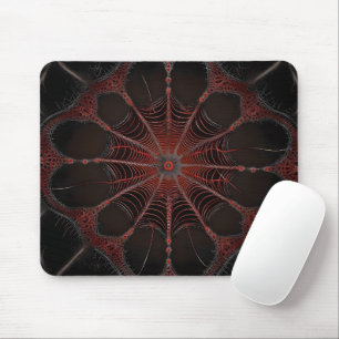 Redback Spider Fractal Art, Mouse Mat