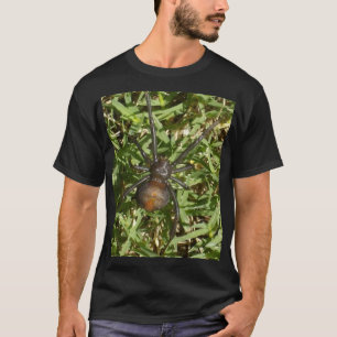 Redback Spider On Green Grass, T-Shirt