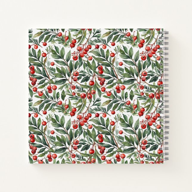 Redberry Christmas Notebook (Back)