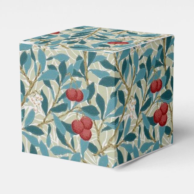 Redberry Tree, William Morris Favour Box (Front Side)