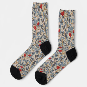 Redberry Tree, William Morris Socks