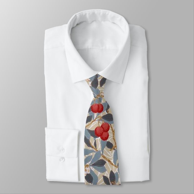 Redberry Tree, William Morris Tie (Tied)