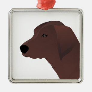 Redbone Coonhound Basic Breed Customisable Design Metal Tree Decoration