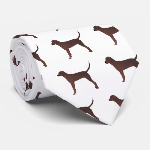 Redbone Coonhound Basic Breed Customisable Design Tie
