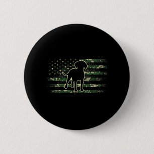 Redbone Coonhound Camouflage American Flag USA Dog 6 Cm Round Badge