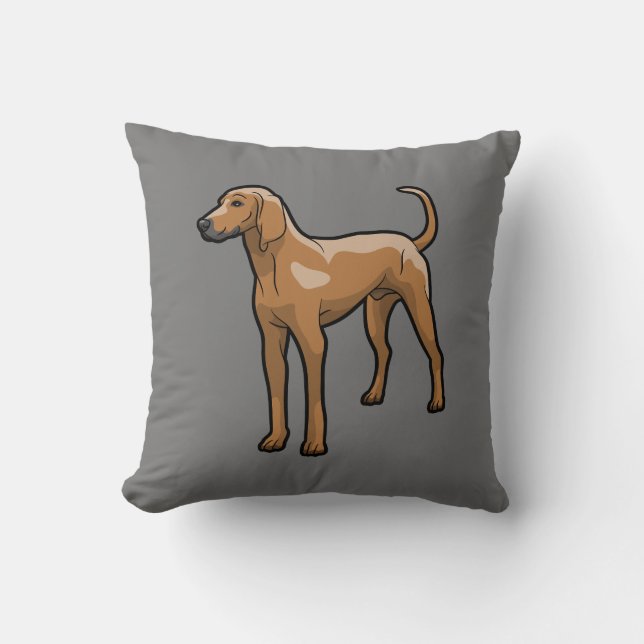 Redbone Coonhound Cushion (Front)