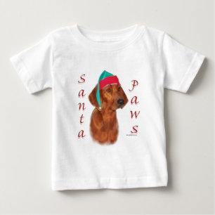 Redbone Coonhound Santa Paws Baby T-Shirt