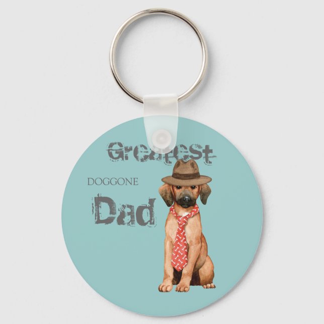 Redbone Dad Keychain (Front)