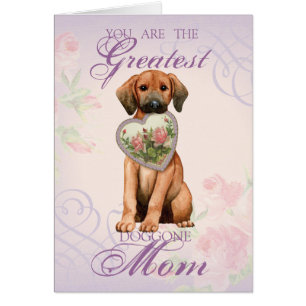 Redbone Heart Mum Card