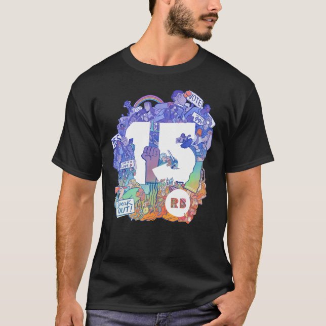 Redbubble&x27;s 15th Birthday artwork Classic T-Sh T-Shirt (Front)