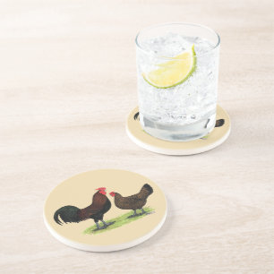 Redcap Chickens Coaster