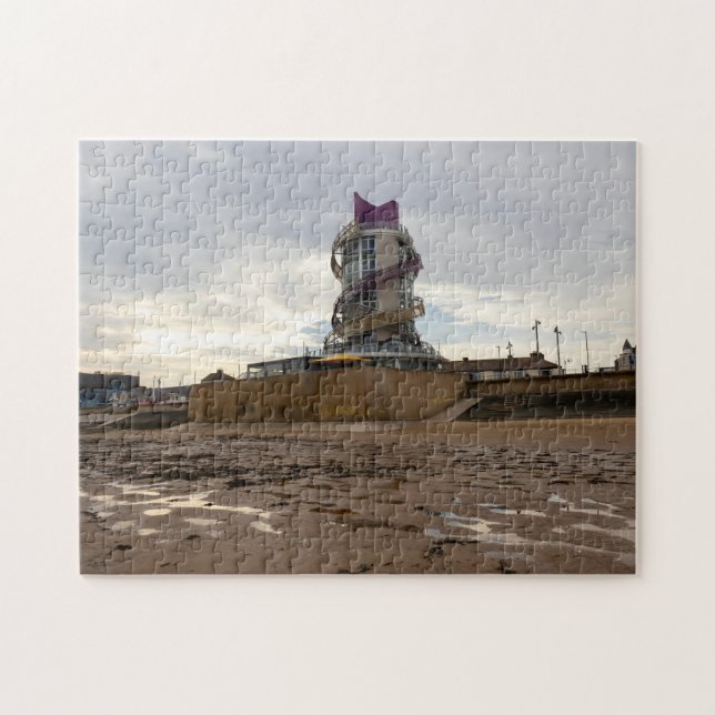 Redcar Beach and Beacon Jigsaw Puzzle (Horizontal)