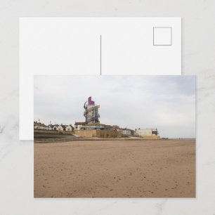Redcar Beach and Beacon Postcard
