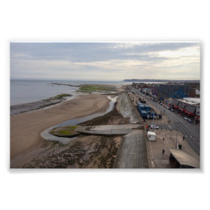 Redcar Beach from the Beacon Photo Print