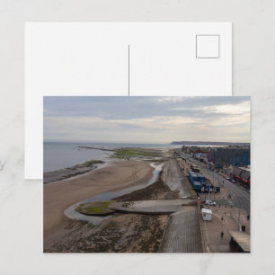 Redcar Beach from the Beacon Postcard