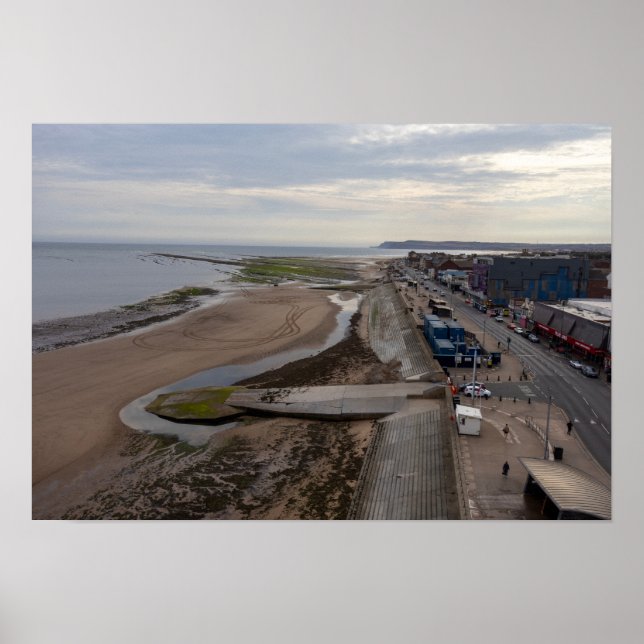 Redcar Beach from the Beacon Poster (Front)