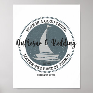 Redding And Fishing Dufresne Vintage Zihuatanejo M Poster