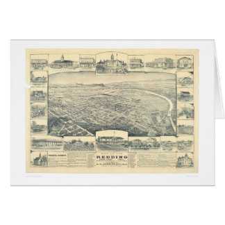 Redding, CA. Panoramic Map (1393A)