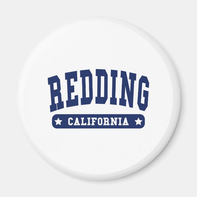 Redding California College Style tee shirts Magnet (Front)