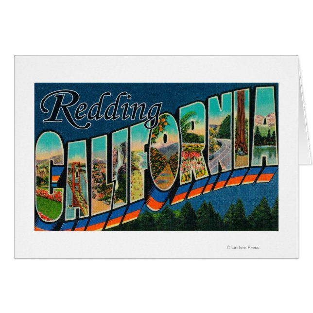 Redding, California - Large Letter Scenes (Front Horizontal)