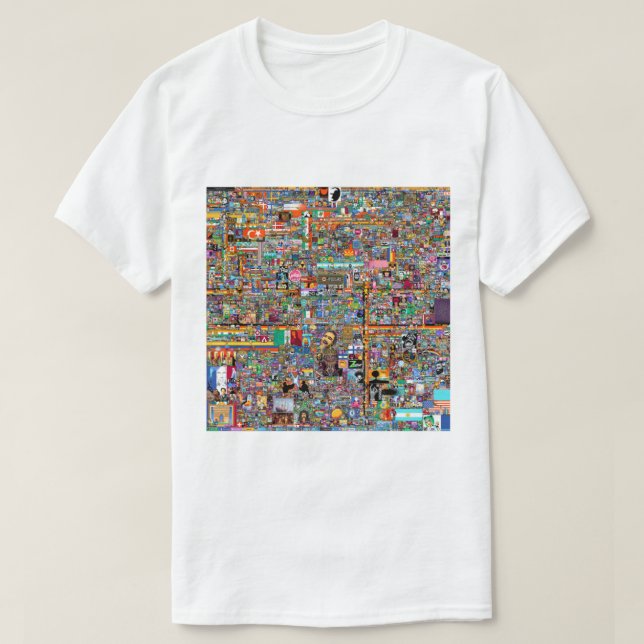 reddir rplace final, reddit place end, reddit rpla T-Shirt (Design Front)