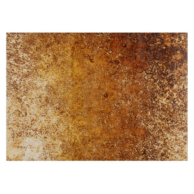 Reddish Brown Rustic Weathered Grunge Copper Cutting Board (Front)