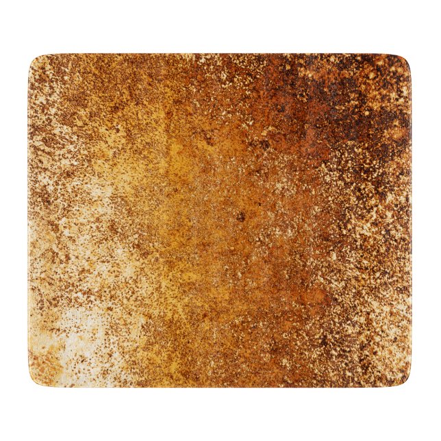 Reddish Brown Rustic Weathered Grunge Copper Cutting Board (Front)