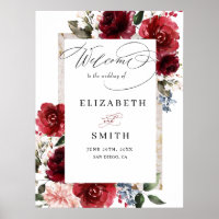 Reddish Floral Elegant Rustic White Wedding