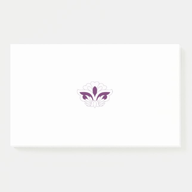 Reddish Magenta decorative Post-it Notes (Front)