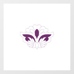 Reddish Magenta decorative Window Cling